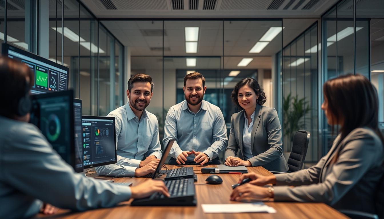 Business software planning meeting